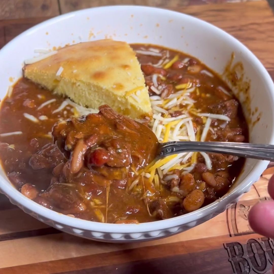 3 Bean Brisket Chili Boudreaux's Backyard