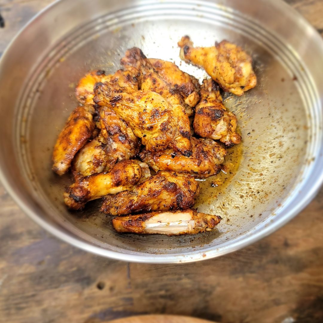 Smoked Honey Mustard Buffalo Wings Boudreaux's Backyard