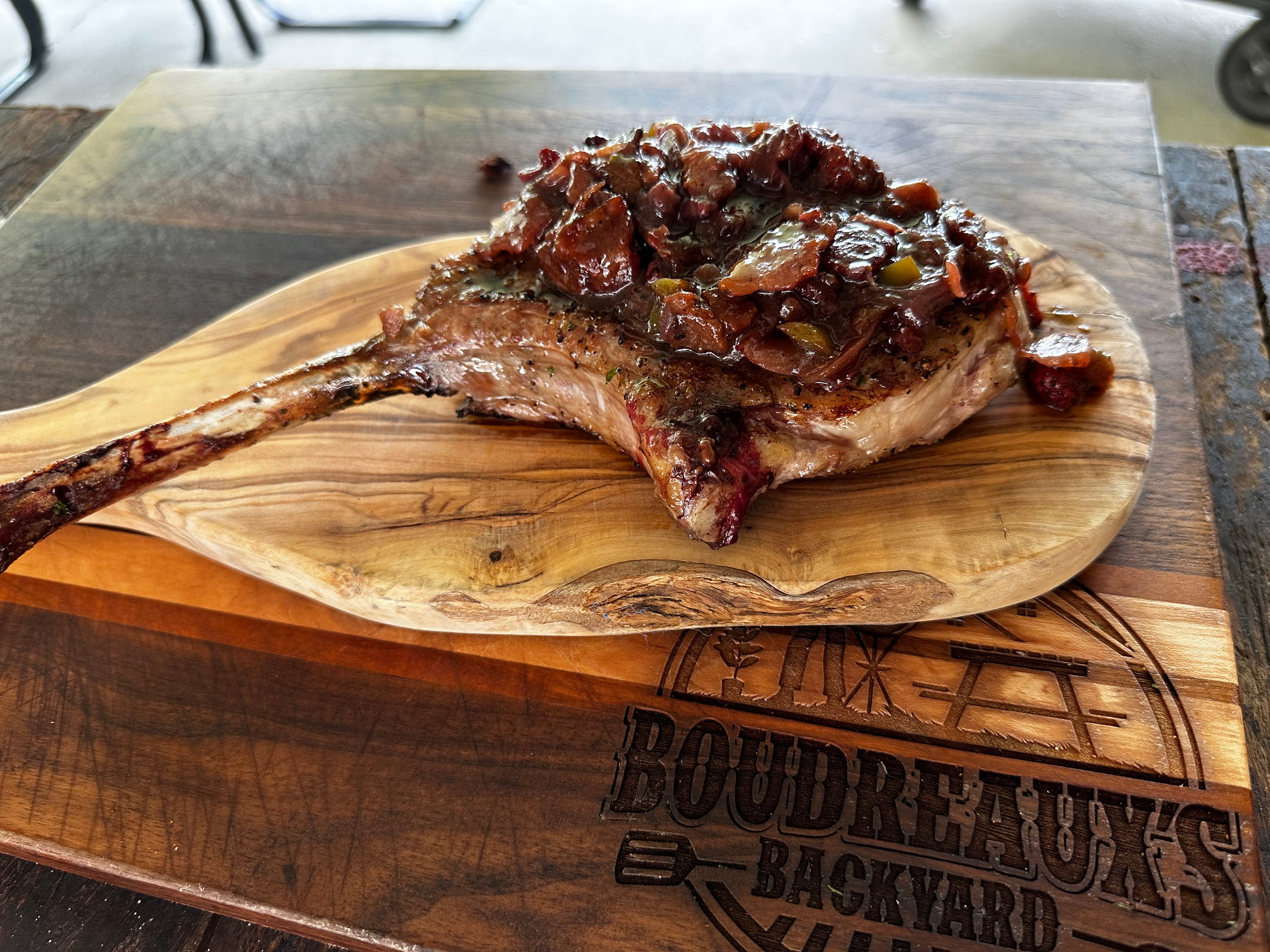 Strawberry Bacon Jam Pork Chop – Boudreaux's Backyard