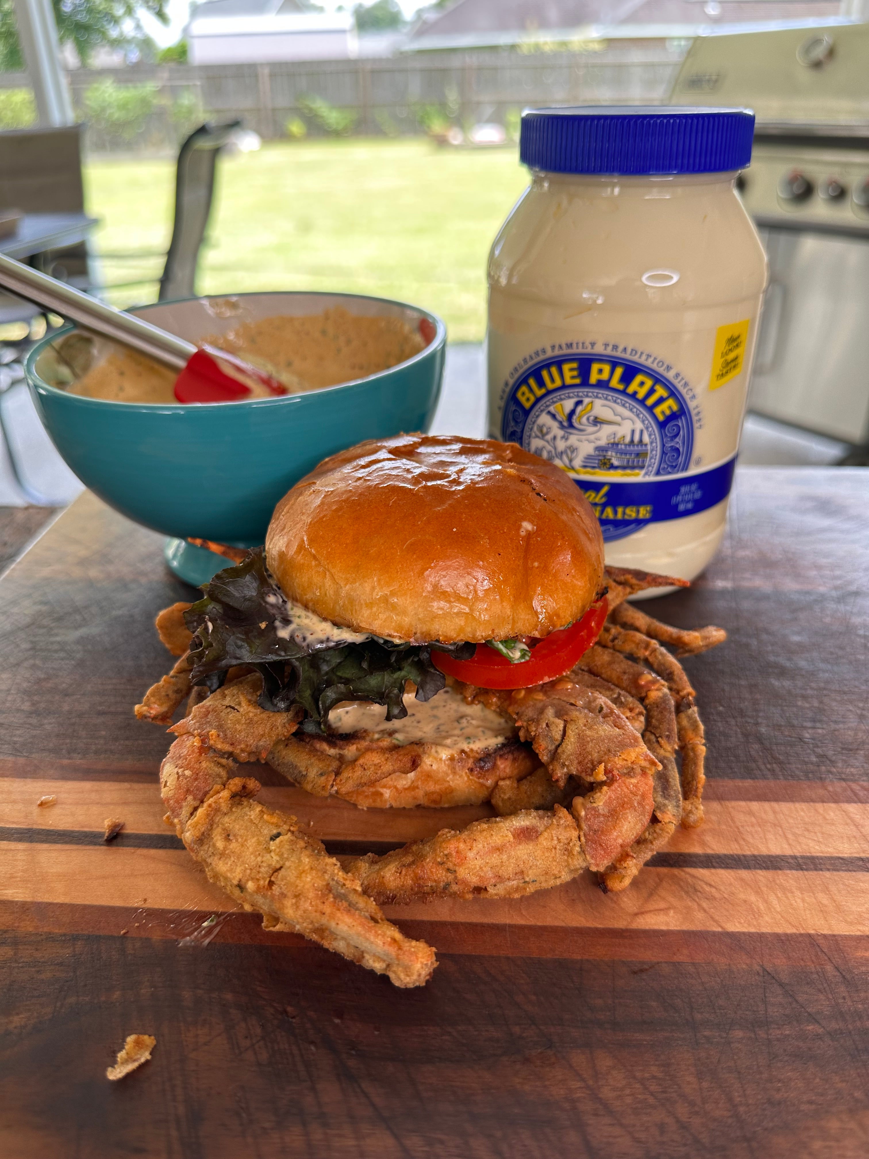 Soft Shell Crab Sandwich with Spicy Remoulade – Boudreaux's Backyard