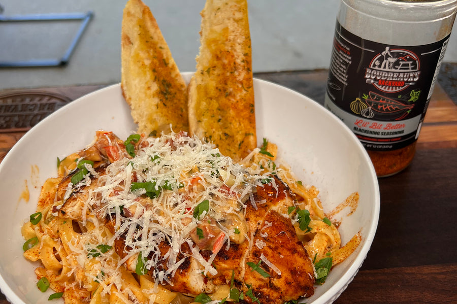 Butter Beans with Shrimp Boudreaux's Backyard