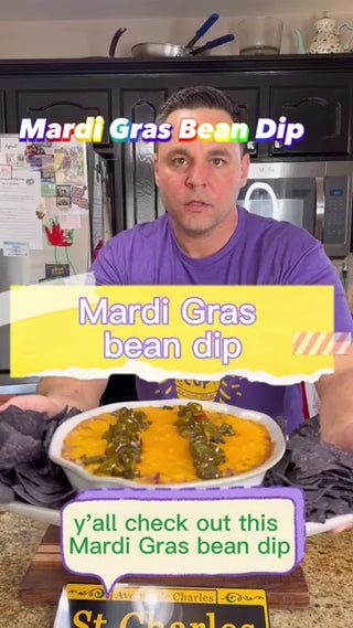 Mardi Gras Bean Dip