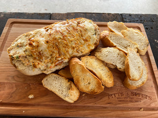 Smoked Fish Dip in a French Bread Boat