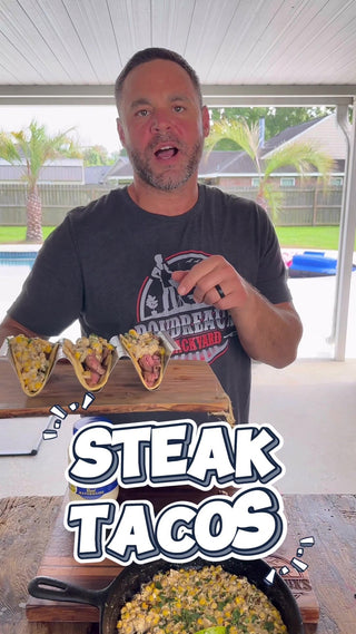 Steak and Elote Tacos